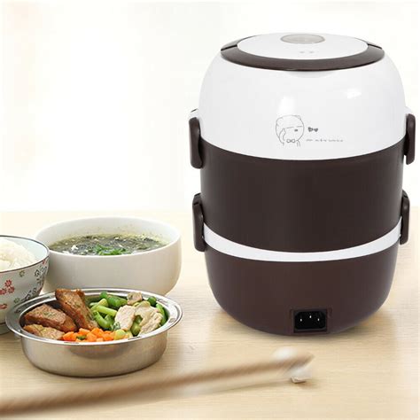 bed bath and beyond electric lunch box|Portable 3 Layers Electric Heating Bento Lunch Box  .